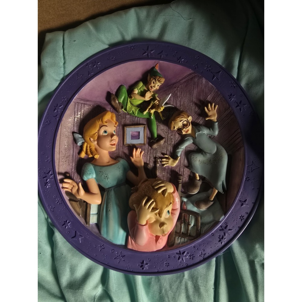 Disney Peter Pan "Faith and Trust And Pixie Dust" 3D Collectible Plate